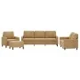 Juego de sofás con cojines 4 piezas terciopelo marrón by , Sofas - Ref: Foro24-3201493, Price: 651,44 €, Discount: %
