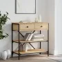 Mesa consola madera de ingeniería roble Sonoma 75x34,5x75 cm by , Side tables - Ref: Foro24-833409, Price: 103,61 €, Discount: %
