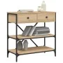 Mesa consola madera de ingeniería roble Sonoma 75x34,5x75 cm by , Side tables - Ref: Foro24-833409, Price: 103,61 €, Discount: %