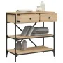 Mesa consola madera de ingeniería roble Sonoma 75x34,5x75 cm by , Side tables - Ref: Foro24-833409, Price: 103,61 €, Discount: %