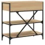 Mesa consola madera de ingeniería roble Sonoma 75x34,5x75 cm by , Side tables - Ref: Foro24-833409, Price: 103,61 €, Discount: %
