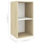 Muebles de salón 5 pzas madera ingeniería blanco y roble Sonoma by , TV Furniture - Ref: Foro24-3079606, Price: 130,08 €, Dis...