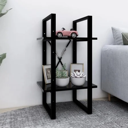 Estantería de 2 niveles madera contrachapada negro 40x30x70 cm by , Bookcases and shelves - Ref: Foro24-806408, Price: 38,93 ...