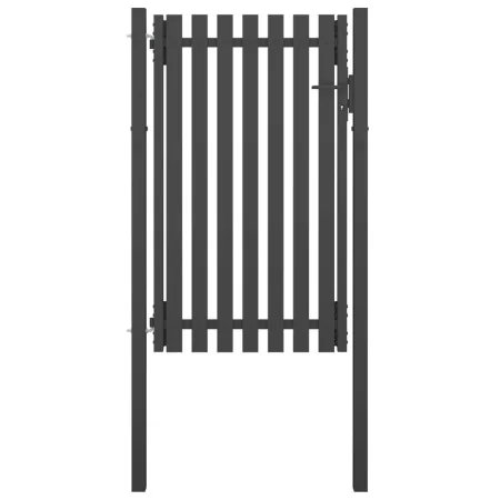 Puerta de valla para jardín de acero gris antracita 1x2 cm by , garden gates - Ref: Foro24-146330, Price: 216,83 €, Discount: %