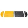 Badén de velocidad caucho amarillo y negro 129x32,5x4 cm by , Road and traffic signs - Ref: Foro24-153105, Price: 77,23 €, Di...