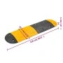 Badén de velocidad caucho amarillo y negro 129x32,5x4 cm by , Road and traffic signs - Ref: Foro24-153105, Price: 77,23 €, Di...