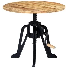 Mesa auxiliar madera de mango y hierro fundido 60x(46-63) cm by , Side tables - Ref: Foro24-247915, Price: 136,74 €, Discount: %