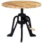 Mesa auxiliar madera de mango y hierro fundido 60x(46-63) cm by , Side tables - Ref: Foro24-247915, Price: 136,74 €, Discount: %