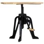 Mesa auxiliar madera de mango y hierro fundido 60x(46-63) cm by , Side tables - Ref: Foro24-247915, Price: 136,74 €, Discount: %