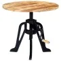 Mesa auxiliar madera de mango y hierro fundido 60x(46-63) cm by , Side tables - Ref: Foro24-247915, Price: 136,74 €, Discount: %