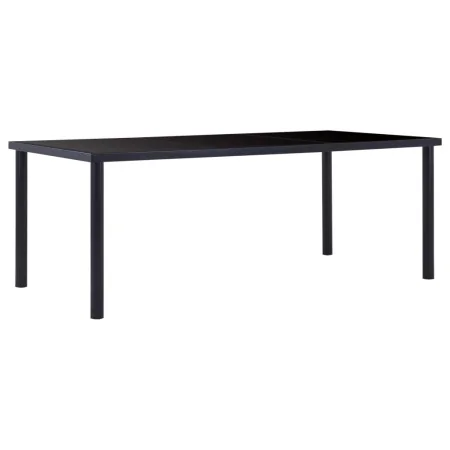 Mesa de comedor de vidrio templado negro 200x100x75 cm | Foro24.es | Tu tienda online para hogar, jardín y más Foro24.es
