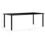 Mesa de comedor de vidrio templado negro 200x100x75 cm | Foro24.es | Tu tienda online para hogar, jardín y más Foro24.es