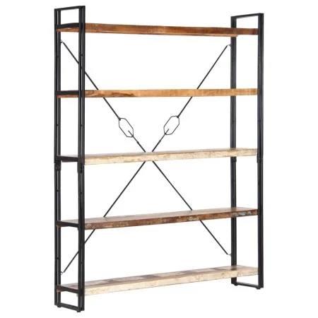 Estantería de 5 niveles madera maciza reciclada 140x30x180 cm | Foro24.es | Tu tienda online para hogar, jardín y más Foro24.es