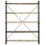 Estantería de 5 niveles madera maciza reciclada 140x30x180 cm | Foro24.es | Tu tienda online para hogar, jardín y más Foro24.es