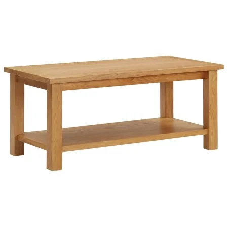 Mesa de centro de madera maciza de roble 90x45x40cm by , Coffee table - Ref: Foro24-289194, Price: 165,90 €, Discount: %