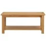 Mesa de centro de madera maciza de roble 90x45x40cm by , Coffee table - Ref: Foro24-289194, Price: 165,90 €, Discount: %