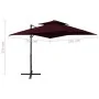 Sombrilla jardín voladiza cubierta doble rojo burdeos 250x250cm de , Sombrillas - Ref: Foro24-312358, Precio: 257,96 €, Descu...