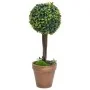 Plantas de boj artificial 2 uds forma bola maceta verde 56 cm by , artificial flora - Ref: Foro24-336517, Price: 67,01 €, Dis...