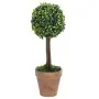 Plantas de boj artificial 2 uds forma bola maceta verde 56 cm by , artificial flora - Ref: Foro24-336517, Price: 67,01 €, Dis...