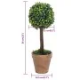 Plantas de boj artificial 2 uds forma bola maceta verde 56 cm by , artificial flora - Ref: Foro24-336517, Price: 67,01 €, Dis...