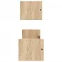 Estantes de pared con barras 2 uds roble Sonoma 60x16x14 cm by , Shelves and shelves - Ref: Foro24-835435, Price: 25,91 €, Di...