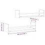 Estantes de pared con barras 2 uds roble Sonoma 60x16x14 cm by , Shelves and shelves - Ref: Foro24-835435, Price: 25,91 €, Di...
