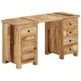 Escritorio con pedestal madera maciza de mango 140x50x77 cm von , Schreibtische - Ref: Foro24-338209, Preis: 485,29 €, Rabatt: %