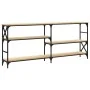Mesa consola madera de ingeniería roble Sonoma 180x29x76,5 cm | Foro24.es | Tu tienda online para hogar, jardín y más Foro24.es