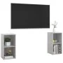 Muebles de salón de pared 2 pzs madera ingeniería gris hormigón von , TV-Möbel - Ref: Foro24-3079902, Preis: 74,46 €, Rabatt: %
