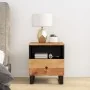 Mesitas de noche 2 uds madera maciza acacia y contrachapada by , Nightstands - Ref: Foro24-350651, Price: 111,66 €, Discount:...