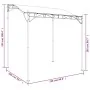 Toldo acero y tela gris taupe 2x2,3 m 180 g/m² by , Tents and gazebos - Ref: Foro24-362393, Price: 175,30 €, Discount: %