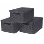 Curver Cajas de almacenaje con tapa Style 3 unidades M gris antracita by , Storage baskets - Ref: Foro24-427234, Price: 66,34...