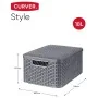 Curver Cajas de almacenaje con tapa Style 3 unidades M gris antracita by , Storage baskets - Ref: Foro24-427234, Price: 66,34...