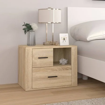 Mesita de noche madera contrachapada roble sonoma 60x36x45 cm | Foro24.es | Tu tienda online para hogar, jardín y más Foro24.es