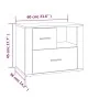 Mesita de noche madera contrachapada roble sonoma 60x36x45 cm | Foro24.es | Tu tienda online para hogar, jardín y más Foro24.es