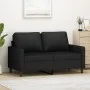Sofá de 2 plazas terciopelo negro 120 cm de , Sofás - Ref: Foro24-359194, Precio: 211,65 €, Descuento: -5%%