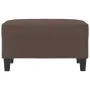 Reposapiés de cuero sintético marrón 70x55x41 cm by , Ottomans - Ref: Foro24-349357, Price: 57,98 €, Discount: %