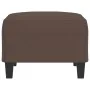 Reposapiés de cuero sintético marrón 70x55x41 cm by , Ottomans - Ref: Foro24-349357, Price: 57,98 €, Discount: %