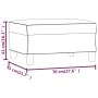 Reposapiés de cuero sintético marrón 70x55x41 cm by , Ottomans - Ref: Foro24-349357, Price: 57,98 €, Discount: %
