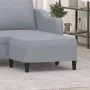 Reposapiés de tela gris claro 70x55x41 cm by , Ottomans - Ref: Foro24-349303, Price: 59,76 €, Discount: -5%%
