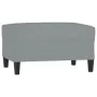 Reposapiés de tela gris claro 70x55x41 cm by , Ottomans - Ref: Foro24-349303, Price: 59,76 €, Discount: -5%%