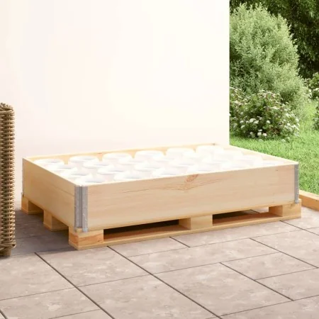 Collar de caja de pallet madera maciza de pino 80x120 cm by , Loading platforms and pallets - Ref: Foro24-310050, Price: 54,2...