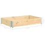 Collar de caja de pallet madera maciza de pino 80x120 cm by , Loading platforms and pallets - Ref: Foro24-310050, Price: 54,2...