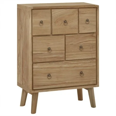 Cómoda de madera maciza de teca 56x30x80 cm by , Drawers - Ref: Foro24-340737, Price: 214,18 €, Discount: -5%%