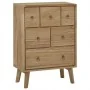 Cómoda de madera maciza de teca 56x30x80 cm by , Drawers - Ref: Foro24-340737, Price: 214,18 €, Discount: -5%%