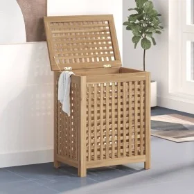 Cesto de la ropa sucia madera maciza de teca 50x35x60 cm by , Laundry baskets - Ref: Foro24-340761, Price: 92,75 €, Discount: %
