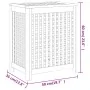 Cesto de la ropa sucia madera maciza de teca 50x35x60 cm von , Wäschekörbe - Ref: Foro24-340761, Preis: 92,75 €, Rabatt: %