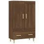 Aparador alto de madera contrachapada marrón roble 70x31x115 cm | Foro24.es | Tu tienda online para hogar, jardín y más Foro24.es