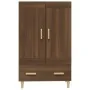 Aparador alto de madera contrachapada marrón roble 70x31x115 cm | Foro24.es | Tu tienda online para hogar, jardín y más Foro24.es