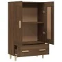 Aparador alto de madera contrachapada marrón roble 70x31x115 cm | Foro24.es | Tu tienda online para hogar, jardín y más Foro24.es